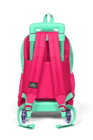 Coral High Kids Su Yeşilİ Neon Mercan Koala Desenli Üç Bölmeli Çekçekli Okul Sırt Çantası 23913 - 3