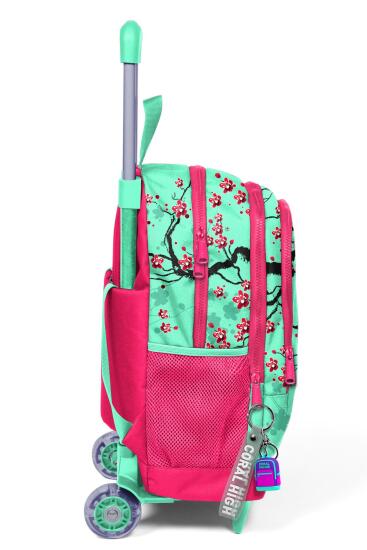 Coral High Kids Su Yeşilİ Neon Mercan Koala Desenli Üç Bölmeli Çekçekli Okul Sırt Çantası 23913 - 6