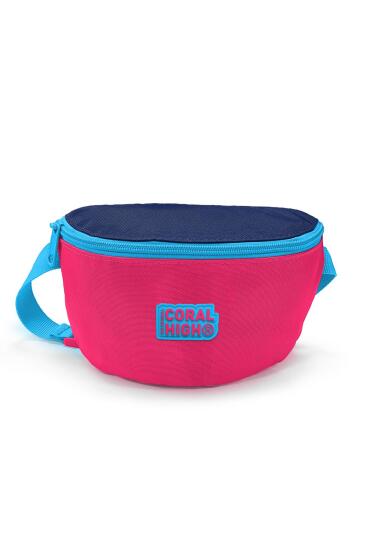 Coral High Kids Neon Mercan Lacivert Bel Çantası 22539 