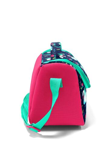 Coral High Kids Neon Mercan Lacivert Kuğu Desenli Thermo Beslenme Çantası 11819 - 2