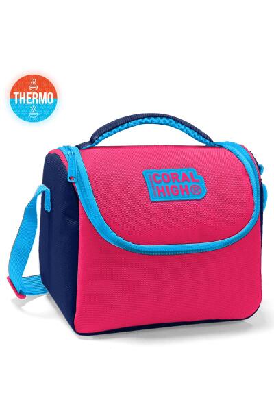 Coral High Kids Neon Mercan Lacivert Thermo Beslenme Çantası 11894 - 1