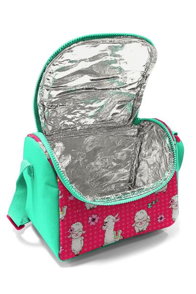 Coral High Kids Neon Mercan Su Yeşili Alpaka Desenli Thermo Beslenme Çantası 11719 - 4