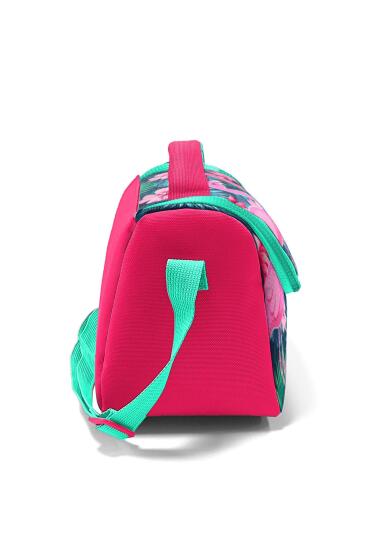 Coral High Kids Neon Mercan Su Yeşili Flamingo Desenli Beslenme Çantası 11834 - 2
