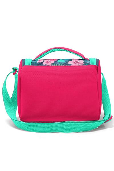 Coral High Kids Neon Mercan Su Yeşili Flamingo Desenli Beslenme Çantası 11834 - 3