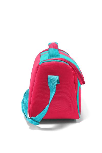 Coral High Kids Neon Mercan Turkuaz Desenli Thermo Beslenme Çantası 22785 - 2
