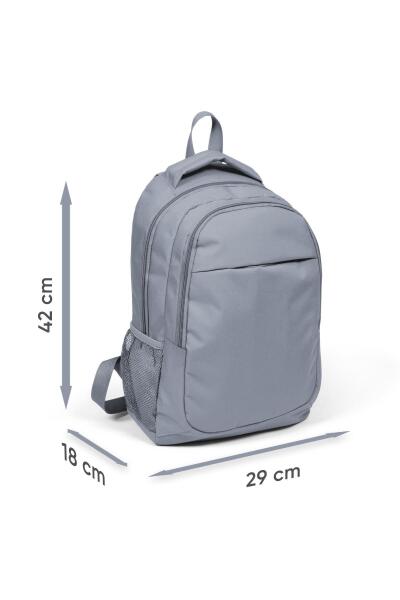 Coral High Kids Neon Mercan Lacivert Üç Bölmeli USB'li Okul Sırt Çantası 24306 - 5
