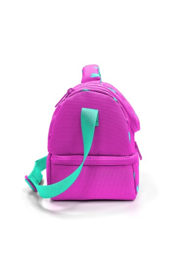 Coral High Kids Neon Pembe Su Yeşili Kalpj Desenli Thermo İki Katlı Beslenme Çantası 37212 - 6