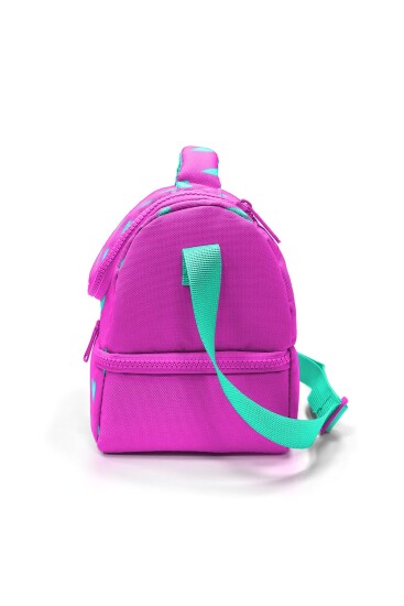 Coral High Kids Neon Pembe Su Yeşili Kalpj Desenli Thermo İki Katlı Beslenme Çantası 37212 - 7