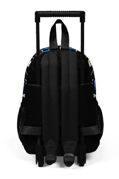 Minik Yuva Çekçekli Sırt Çantası Ninja Desenli İki Bölmeli 24013 - 4