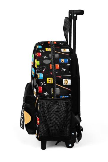 Minik Yuva Çekçekli Sırt Çantası Ninja Desenli İki Bölmeli 24013 - 6