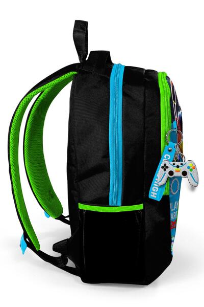 Coral High Kids Kulaklık Game Desenli Üç Bölmeli Okul Sırt Çantası 23667 - 6