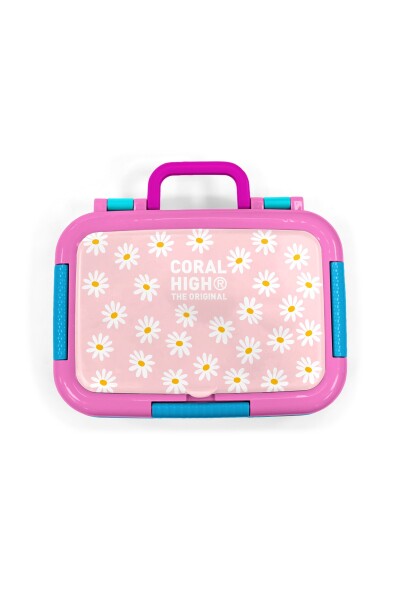 Coral High Kids Papatya Desenli Paslanmaz Çelik Beslenme Kabı 39124 - 5