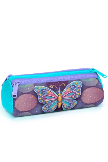 Coral High Kids Pastel Renkli Kelebek Desenli Çekçekli 3'lü Çanta Seti SET0134006 - 3