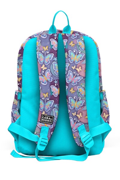 Coral High Kids Pastel Renkli Kelebek Desenli Okul Sırt Çantası 33206 - 2