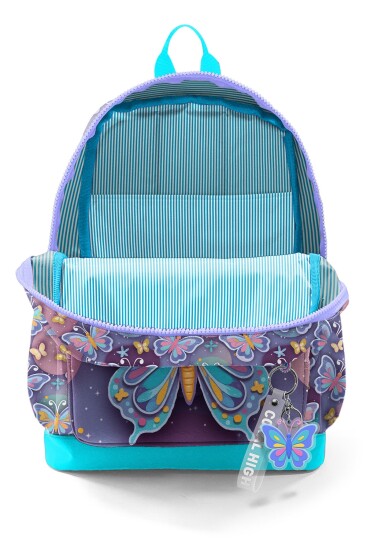 Coral High Kids Pastel Renkli Kelebek Desenli Okul Sırt Çantası 33206 - 3
