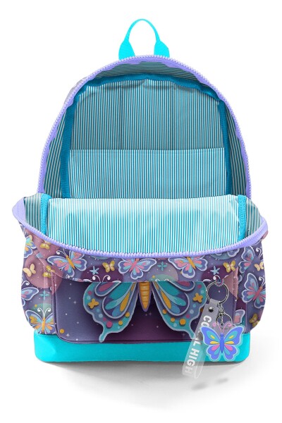 Coral High Kids Pastel Renkli Kelebek Desenli Okul Sırt Çantası 33206 - 3