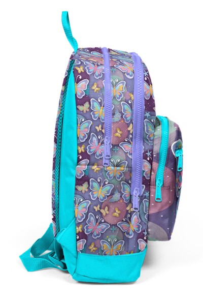 Coral High Kids Pastel Renkli Kelebek Desenli Okul Sırt Çantası 33206 - 5