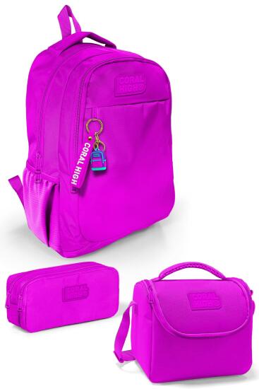 Coral High Kids Pembe 3’lü Okul Çanta Seti SET0114396 