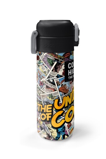 Coral High Kids Çizgi Roman Desenli Pipetli ve Direkt İçim Çelik Termos 500 ml 38115 - 5
