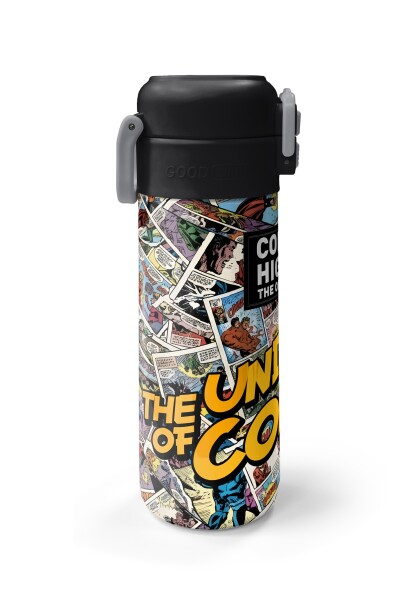 Coral High Kids Çizgi Roman Desenli Pipetli ve Direkt İçim Çelik Termos 500 ml 38115 - 5
