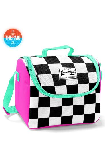 Coral High Kids Pembe Dama Desenli Thermo Beslenme Çantası 22829 - 1