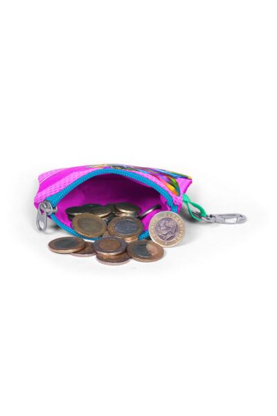 Coral High Kids Pembe Mavi Kedi Desenli Bozuk Para Çantası 21702 - 4
