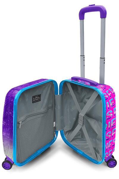 Coral High Kids Pembe Mavi Peri Desenli Çocuk Valizi 16726 - 4