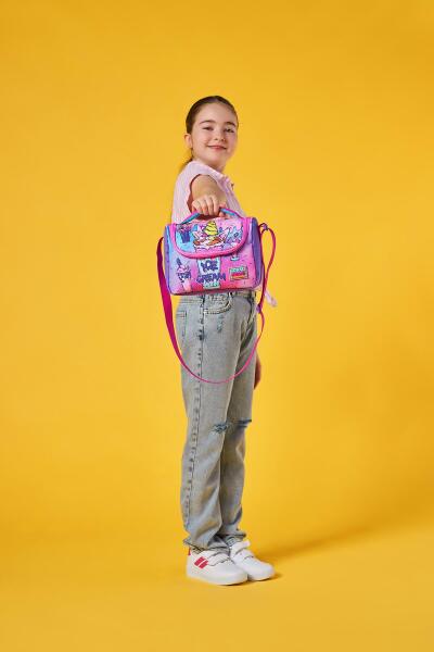 Coral High Kids Pembe Mor Milkshake Dondurma Desenli Thermo Beslenme Çantası 11749 - 2
