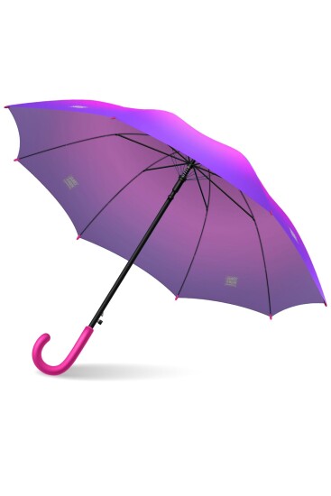 Coral High Kids Pembe Mor Renk Geçişli Çocuk Şemsiyesi 12665 - 4