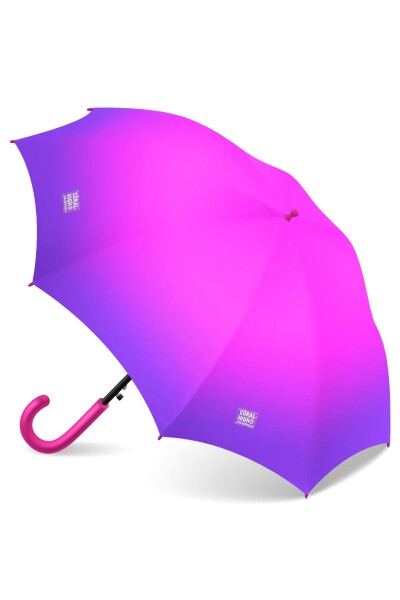 Coral High Kids Pembe Mor Renk Geçişli Çocuk Şemsiyesi 12665 - 1