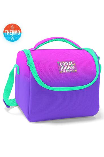 Coral High Kids Pembe Mor Renk Geçişli Thermo Beslenme Çantası 11762 - Coral High