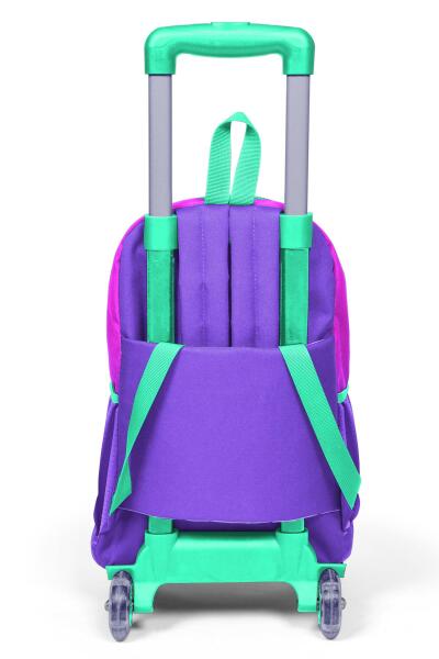 Coral High Kids Pembe Mor Renk Geçişli Üç Bölmeli Çekçekli Okul Sırt Çantası 23962 - 3