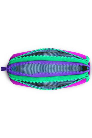 Coral High Kids Pembe Mor Renk Geçişli Üç Bölmeli Kalem Çantası 22062 - 4