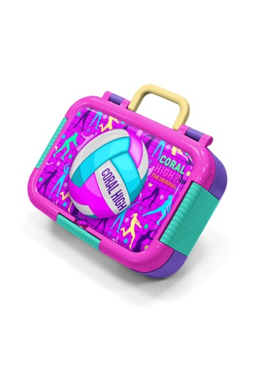 Coral High Kids Pembe Mor Voleybol Desenli Paslanmaz Çelik Beslenme Kabı 39269 