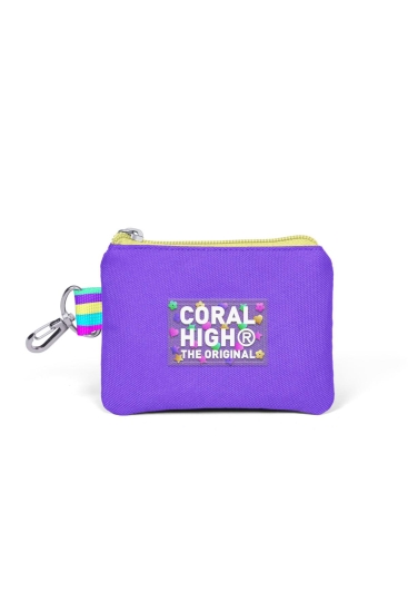 Coral High Kids Pembe Pastel Renkli Bozuk Para Çantası 21888 - 1
