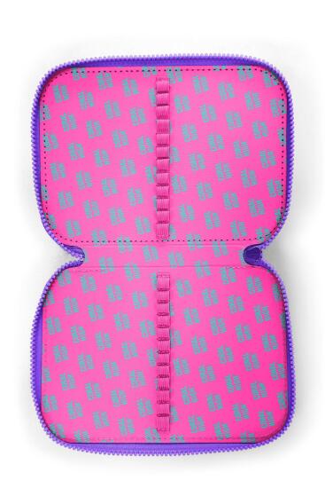 Coral High Kids Pembe Pastel Renkli Çift Katlı Kalem Çanta 11136 - 7