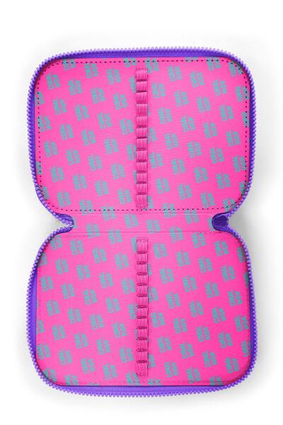 Coral High Kids Pembe Pastel Renkli Çift Katlı Kalem Çanta 11136 - 7