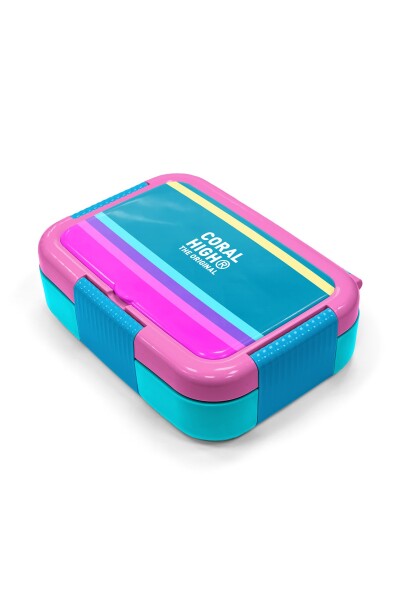 Coral High Kids Pembe Pastel Renkli Desenli Paslanmaz Çelik Beslenme Kabı 39267 - 2