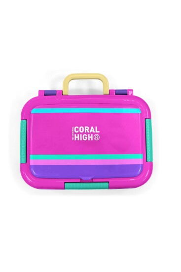 Coral High Kids Pembe Pastel Renkli Paslanmaz Çelik Beslenme Kabı 39315 - 5