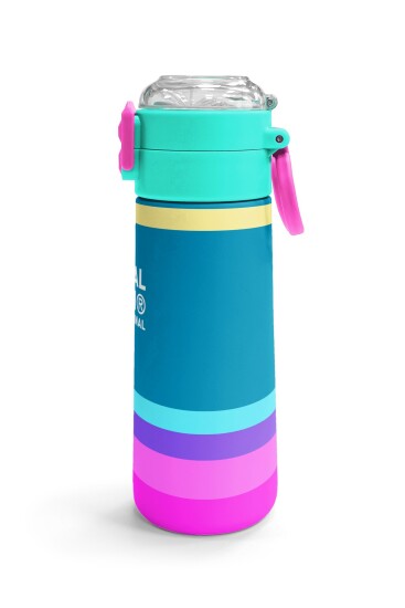 Coral High Kids Pembe Pastel Renkli Pipetli ve Direkt İçim Çelik Termos 500 ml 31960 - 3