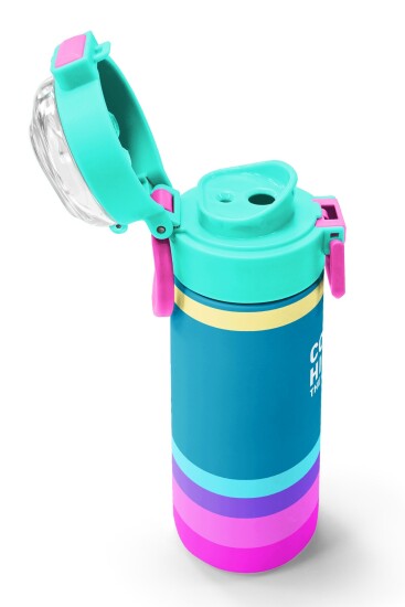 Coral High Kids Pembe Pastel Renkli Pipetli ve Direkt İçim Çelik Termos 500 ml 31960 - 6