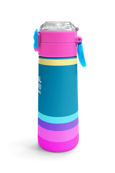 Coral High Kids Pembe Pastel Renkli Pipetli ve Direkt İçim Çelik Termos 500 ml 31960 - 3