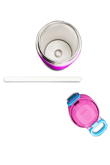 Coral High Kids Pembe Pipetli ve Direkt İçim Çelik Termos 500 ml 31843 - 7
