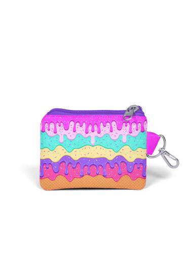 Coral High Kids Pembe Rengarenk Dondurma Desenli Bozuk Para Çantası 21831 - 2
