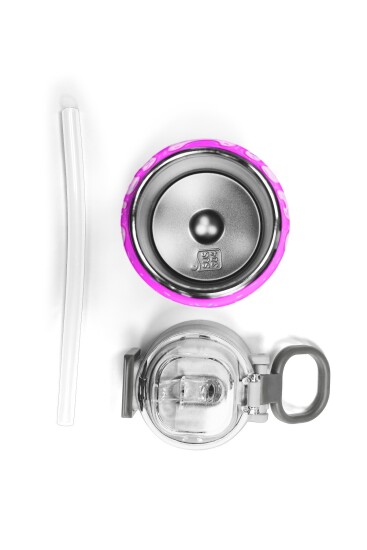 Coral High Kids Pembe Rengarenk Dondurma Desenli Pipetli ve Direkt İçim Çelik Termos 500 ml 31938 - 7