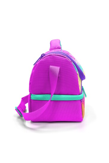 Coral High Kids Pembe Rengarenk Dondurma Desenli Thermo İki Katlı Beslenme Çantası 37211 - 7