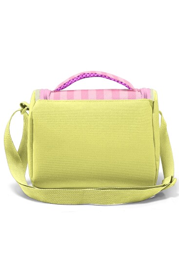 Coral High Kids Pembe Sarı Çizgi Desenli Thermo Beslenme Çantası 37123 - 3