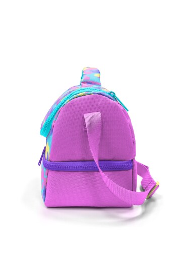 Coral High Kids Pembe Sarı Lavanta Kamuflaj Desenli Thermo İki Katlı Beslenme Çantası 37201 - 7