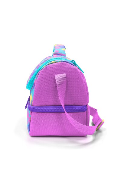 Coral High Kids Pembe Sarı Lavanta Kamuflaj Desenli Thermo İki Katlı Beslenme Çantası 37201 - 7