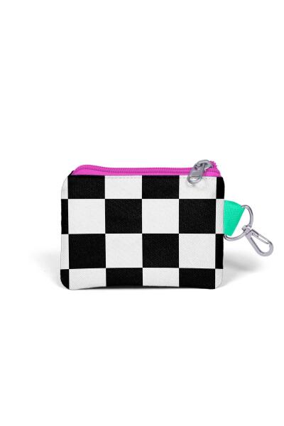 Coral High Kids Neon Pembe Dama Desenli Bozuk Para Çantası 21801 - 2